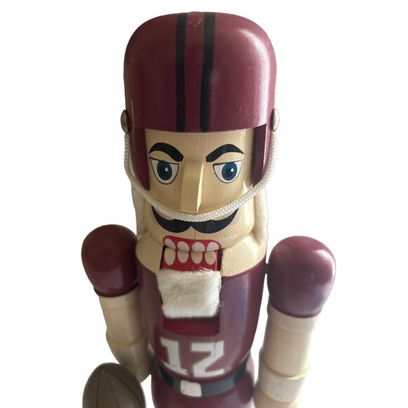 San Francisco 49ers Wooden Nutcracker 13-Inch Tall Football Player - Picture 6 of 10